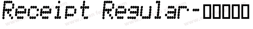 Receipt Regular字体转换